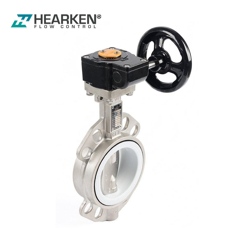 Worm Gear Stainless Steel Wafer Butterfly Valve