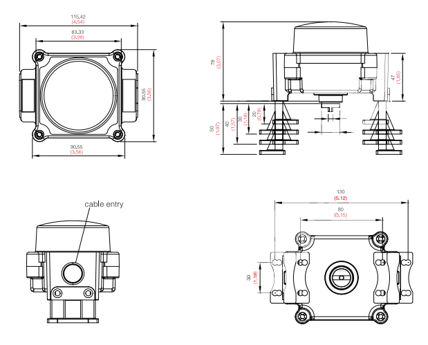 Valve position indicator limit switch box,Limit switch box for ...