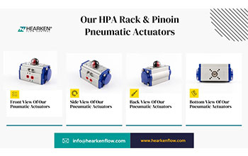 What are the surface finish of pneumatic actuators?