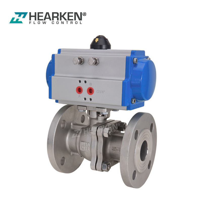 Hearken Pneumatic Operated Flange Ball Valve